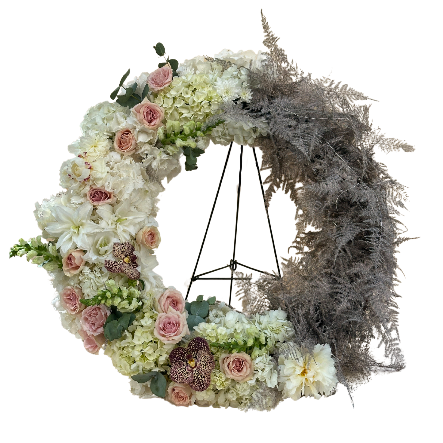 Coroană funerară Omagiu Floral Lumină și Pace