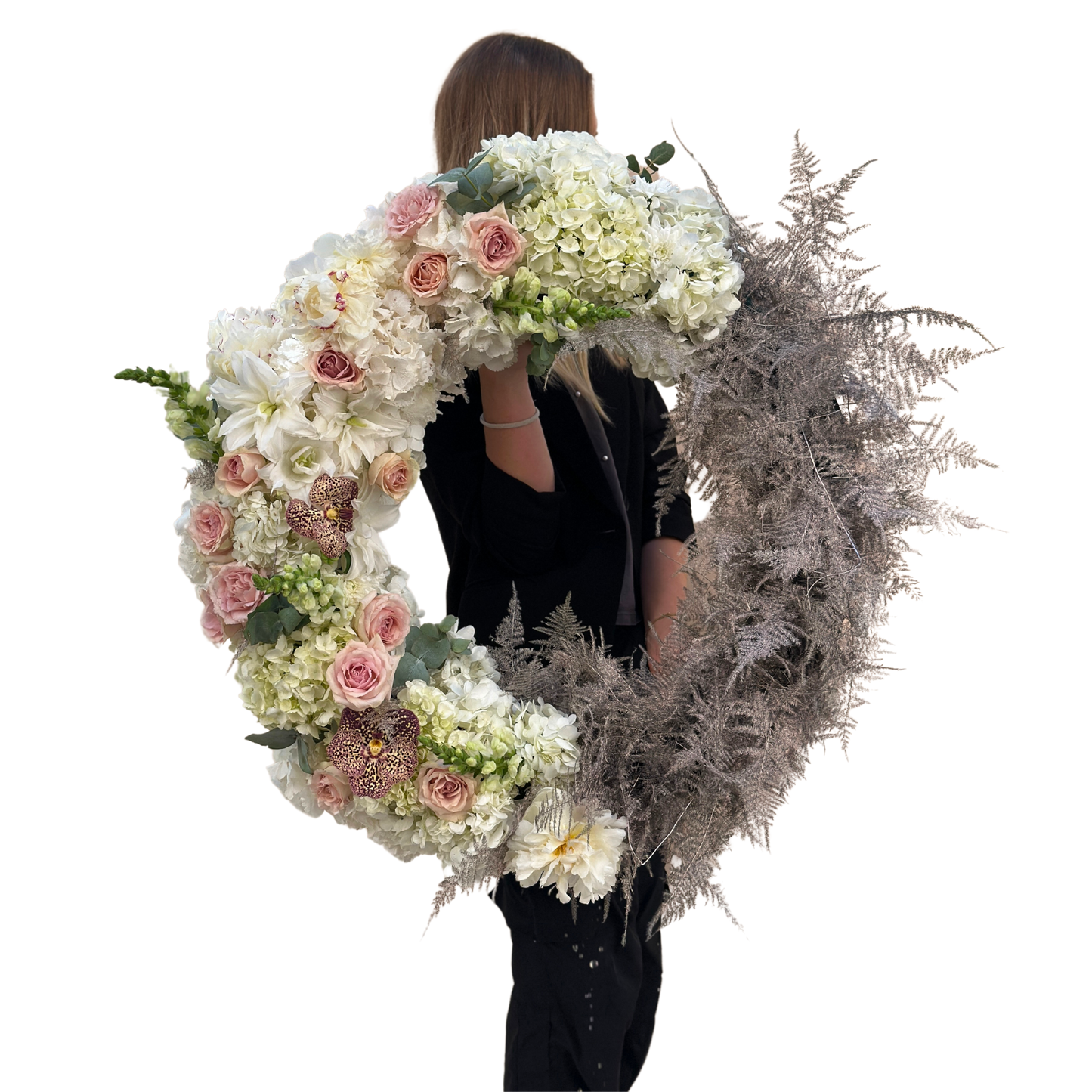 Coroană funerară Omagiu Floral Lumină și Pace