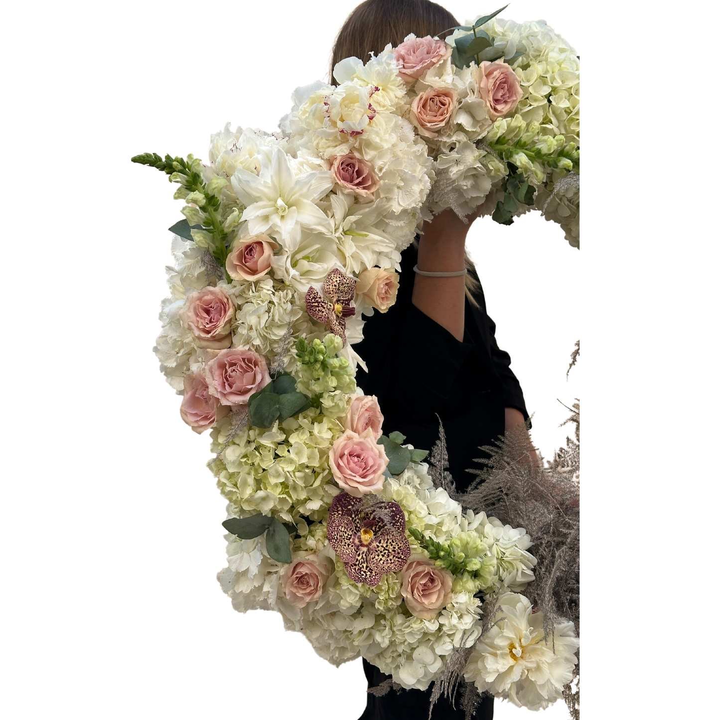 Coroană funerară Omagiu Floral Lumină și Pace