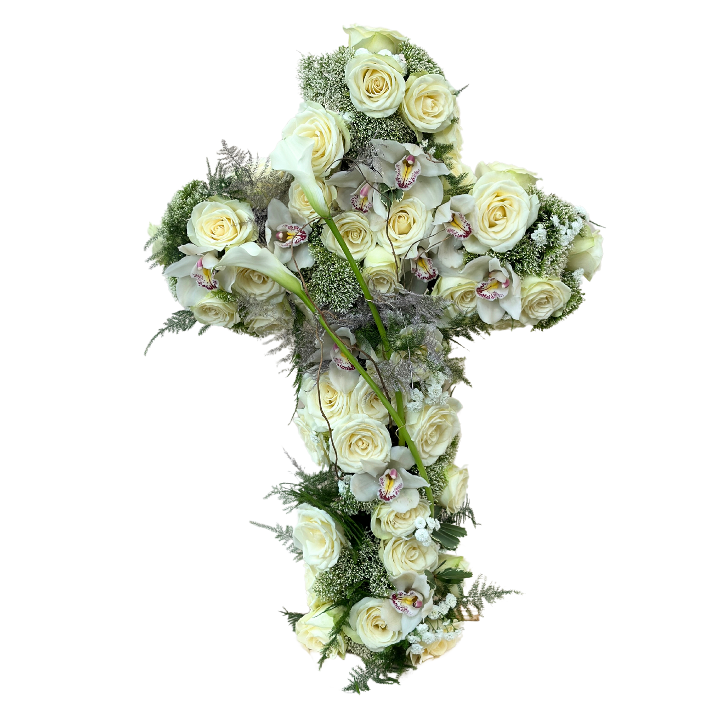 Aranjament funerar Crucea Memoriei Eterne 85 cm