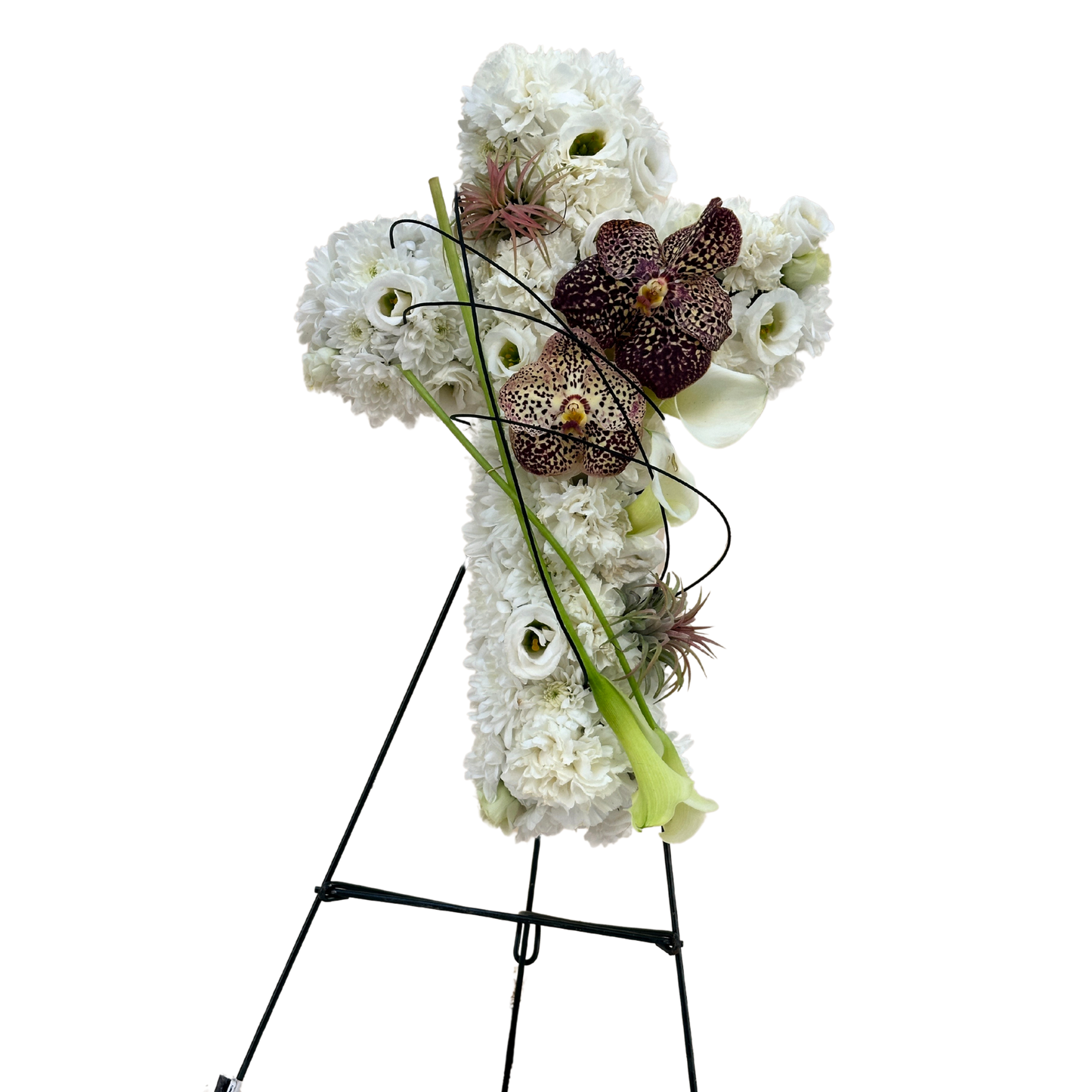 Aranjament funerar tip cruce Flori de Lumină