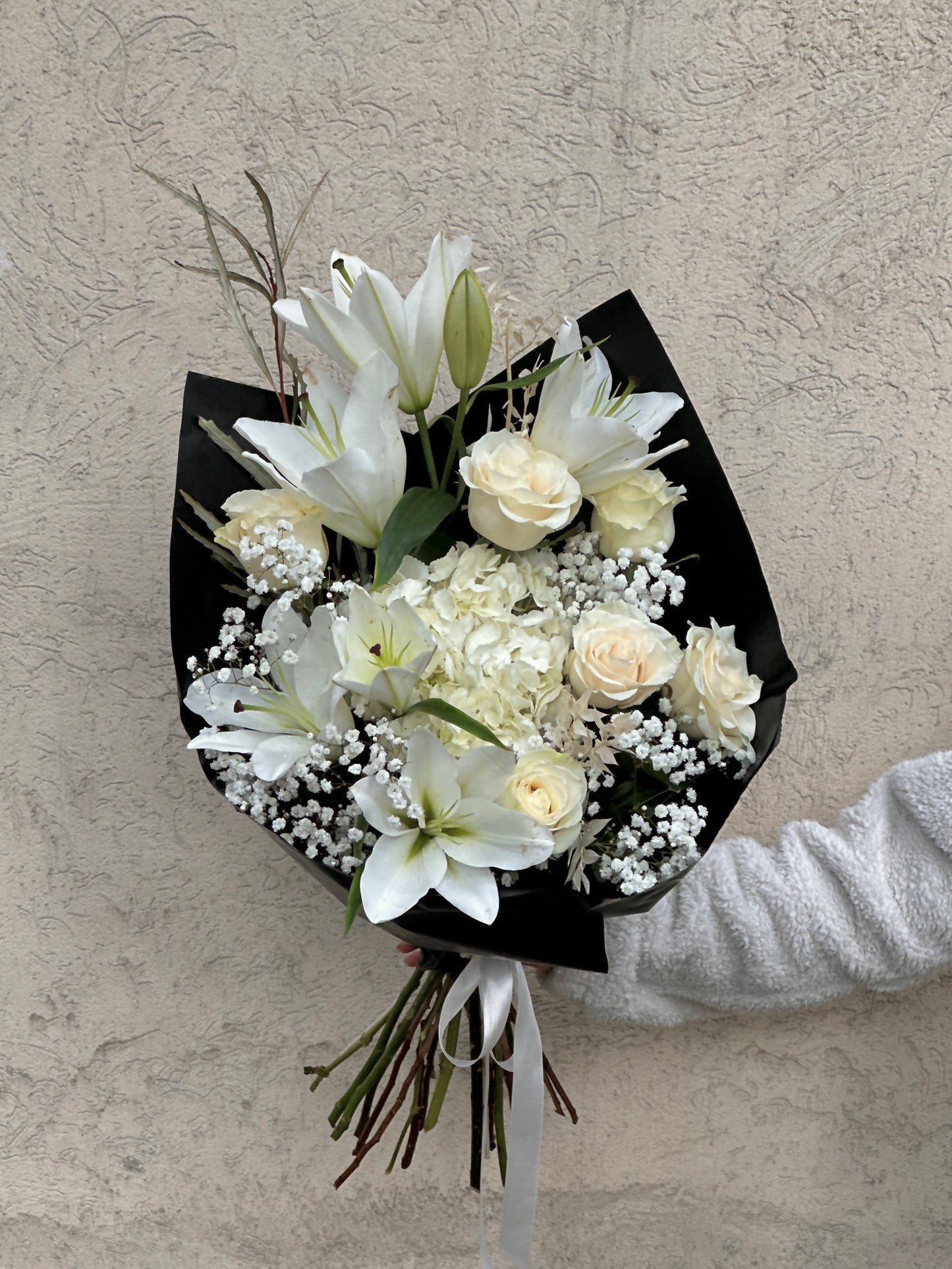 Buchet funerar alb