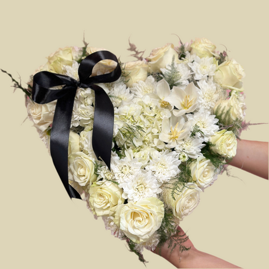 Inima funerara alba
